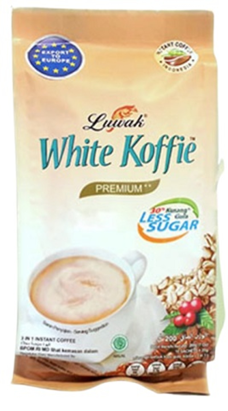 Kopi Luwak Putih Instan (sedikit gula) 10x20gr