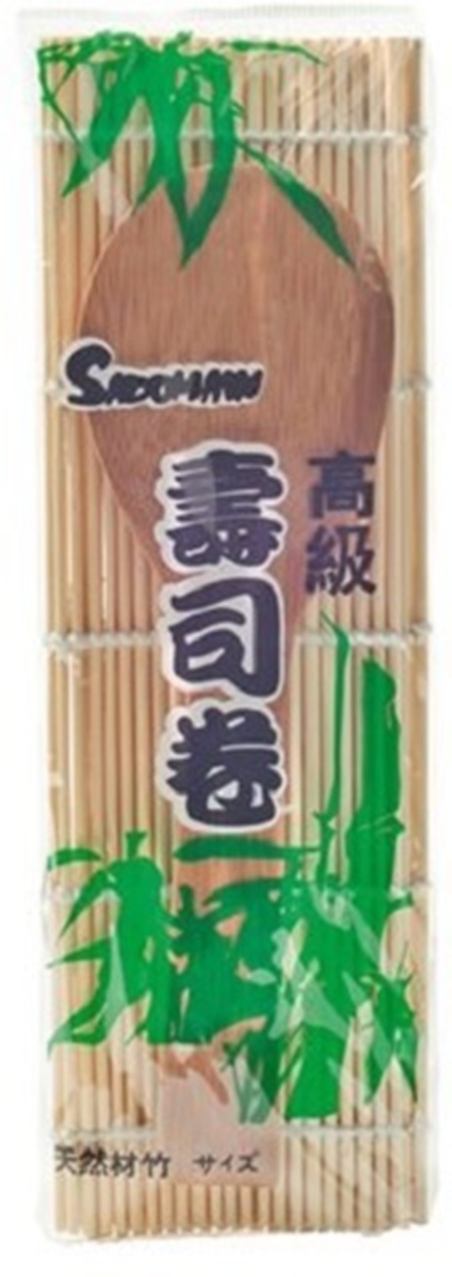 Bambu Sushi Mat dengan sendok Bambu Sushi Mat dengan sendok
