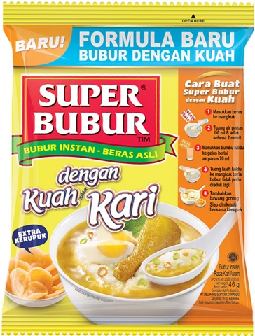 Bubur Instan dengan Kuah Kari