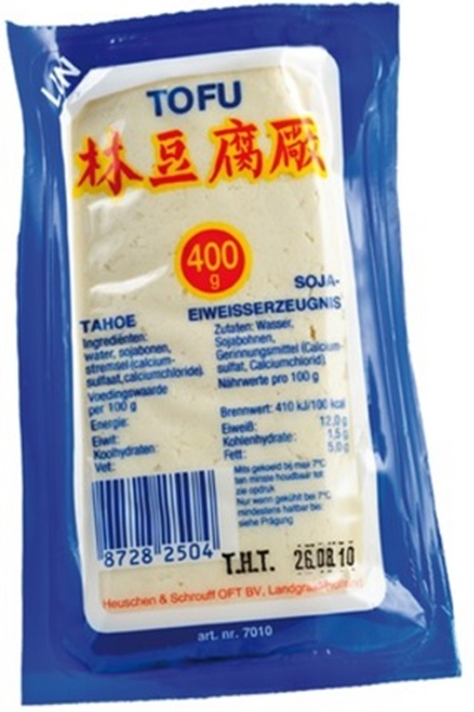 Tofu vegetarian vaccum