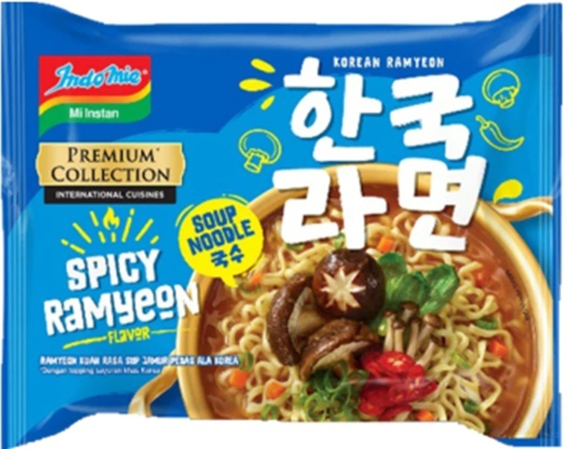 Ramyeon Kuah rasa Sup Jamur Pedas ala Korea