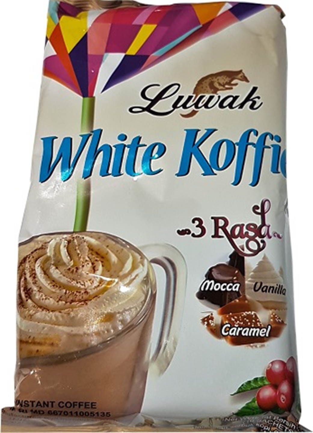 Kopi Luwak Putih Instan 3 rasa (10x20gr)