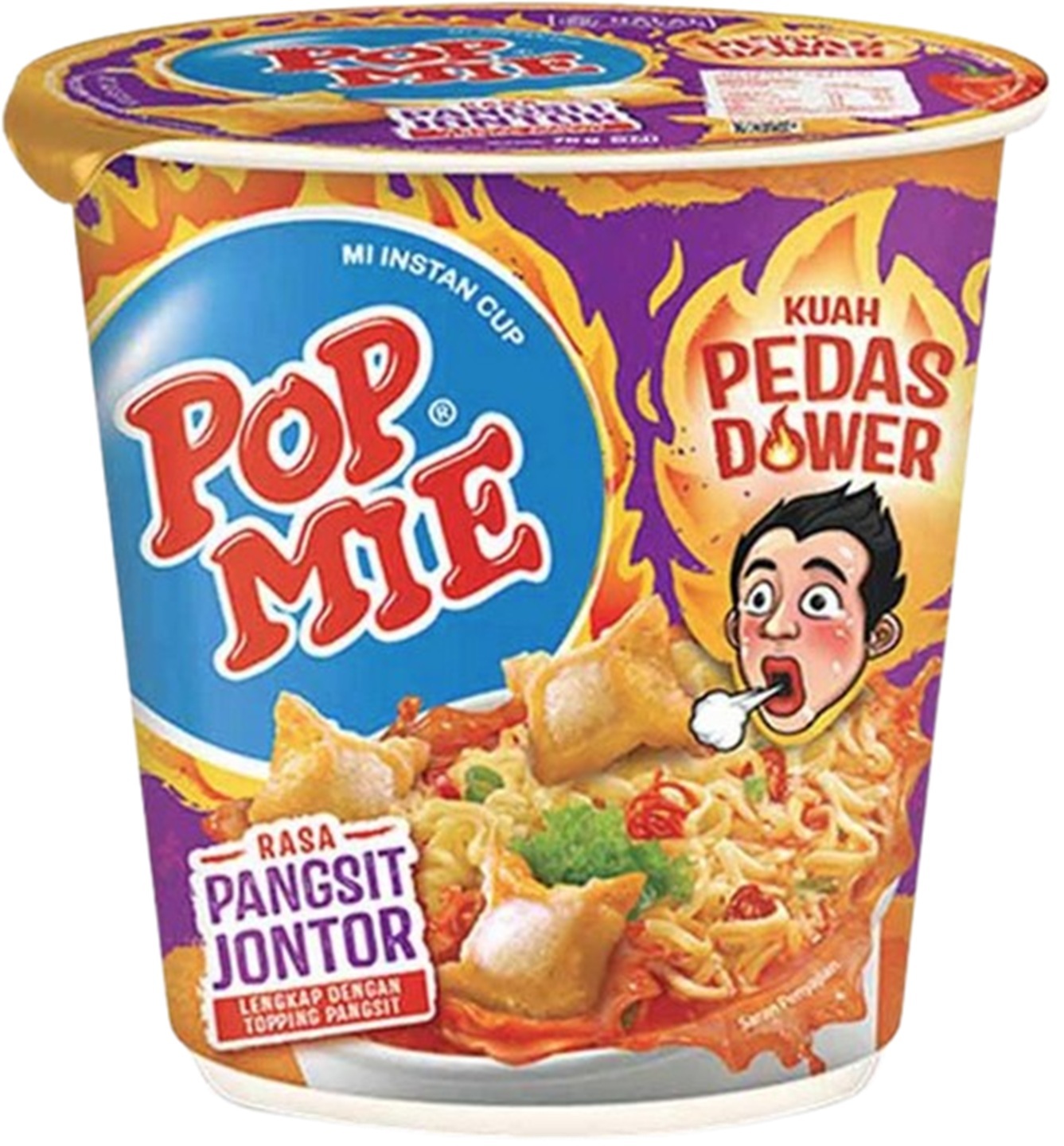 Mi Instan Cup Kuah Pedes Dower Pangsit Jontor