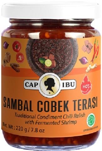 Sambal Cobek Terasi hot 220gr